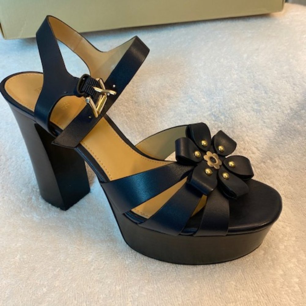 Michael Kors Tara Platform Sandals Heel 7.5